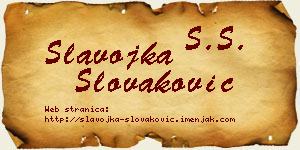 Slavojka Slovaković vizit kartica